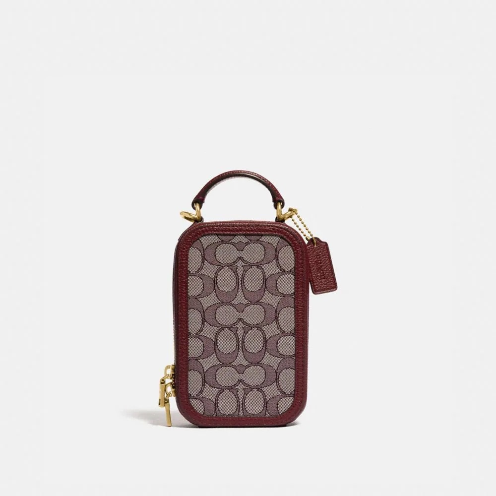 Coach Alie Camera Bag In Signature Jaquard NWT